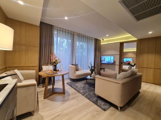 просторная квартира с 1 спальней, Wyndham Grand Residences Wongamat