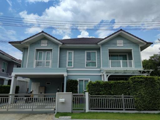 For Rent Bangkok Single House Burasiri Panya-Indra Liap Khlong Song Khlong Sam Wa