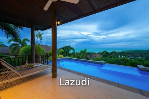 Views, Views, Views! Hillside 3-Bed Villa in Lamai
