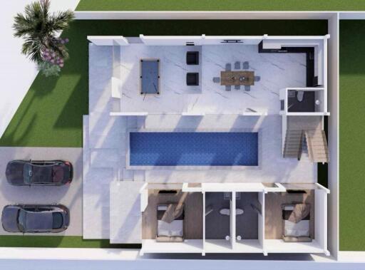 Brandnew luxurious pool villa in Pong for sale