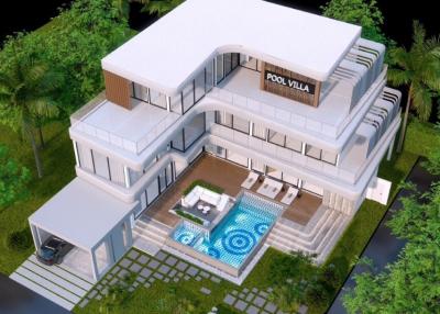 New luxurious pool villa 5 bedrooms for sale