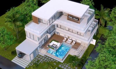 New luxurious pool villa 5 bedrooms for sale