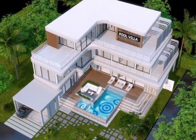 New luxurious pool villa 8 bedrooms for sale