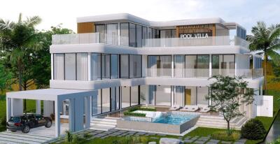 New luxurious pool villa 5 bedrooms for sale