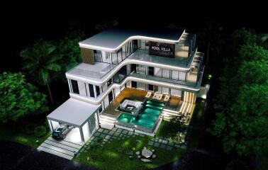 New luxurious pool villa 8 bedrooms for sale