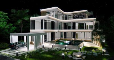 New luxurious pool villa 5 bedrooms for sale