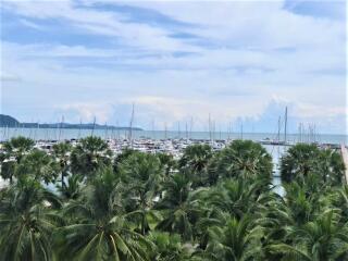 Luxurious two-bedroom condo with marina view