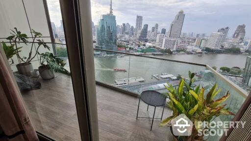 1-BR Condo at Magnolias Waterfront Residences near BTS Saphan Taksin