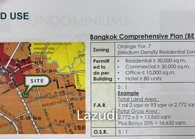 Exceptional Commercial Land for Sale: 693 sqw Adjacent to Sukhumvit Road + BTS On Nut