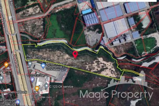 30 Rai Purple Area Land For Sale on Bang Na – Trad Rd Km.56, Khlong Tamru, Chon Buri