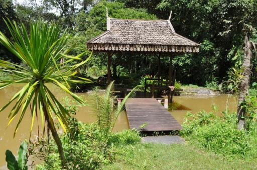 Experience Eco-Tourism Bliss: Remarkable Home & 64+ Rai Land for Sale in Nakhon Phanom, Thailand - A Green Paradise Awaits.
