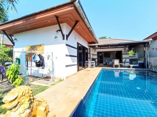 2 bedroom pool villa only 400 meters from the beach. Price 4,250,000 THB