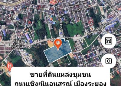 Land for sale next to community road Choeng Anusorn Road, Mueang Rayong