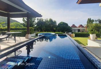 Balinese Style 3 Bedroom Pool Villa in Popular Panorama Project for rent near Sai Noi Beach in Hua Hin