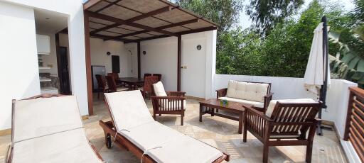2 storey fully furnished 2 bedroom Garden & Pool villa. Price 3,950,000 THB