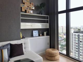 Chewathai Residence Asoke Duplex 1-Bedroom 1-Bathroom Fully-Furnished Condo for Rent