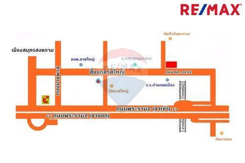 ขายที่ดิน ติดถนน 3092 ลาดใหญ่ พระราม 2 - 920091006-264