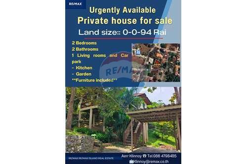 Urgently Available - Private house for sale in Lamai