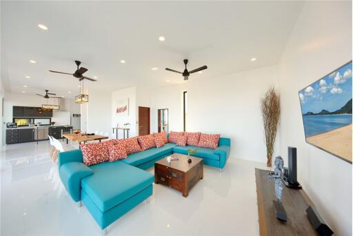 Modern style 4 bed sea view villa in Mae Nam - 920121059-15