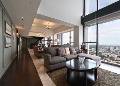 The Met Sathorn Luxury Duplex 4-Bedroom 5-Bathroom +maidroom with Private Lift Great view of the
