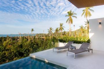 New sea-view villa for sale with sea view only 5 walk to fisherman village Bophut