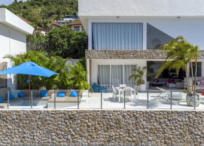 4 bedrooms sea-view villa for sale in Bophut hill