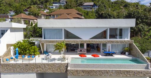 4 bedrooms sea-view villa for sale in Bophut hill