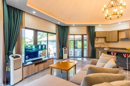 Riverside 4 Bed Modern Private Pool Villa For Sale in Pranburi