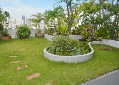 3-bedroom condo for sale with private garden in Phromphong