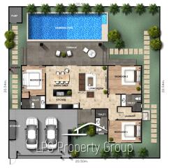 Eeden Village - Elegant 3 Bedroom Pool Villa - New Development