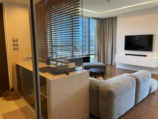 2-bedroom modern condo for sale 200m from BTS Surasak