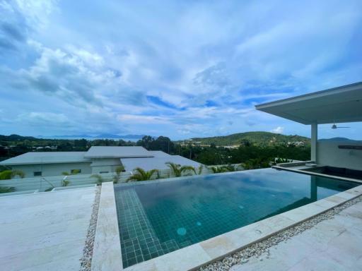 Villa 3 bedroom sea view private pool in bophut for sale Koh samui.