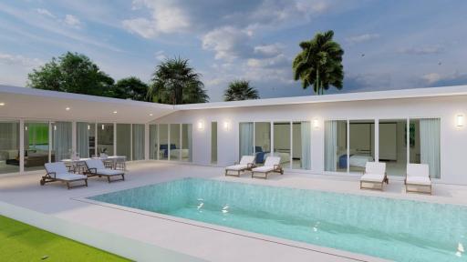 New Development - Modern Pool Villas on Palm Hill Golf Course