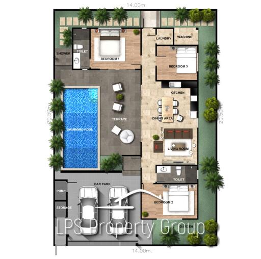 Eeden Village - Good Value 3 Bedroom Pool Villa - New Development