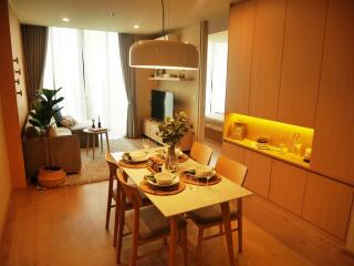 2-bedroom new condo a mere 600m from BTS Asoke!