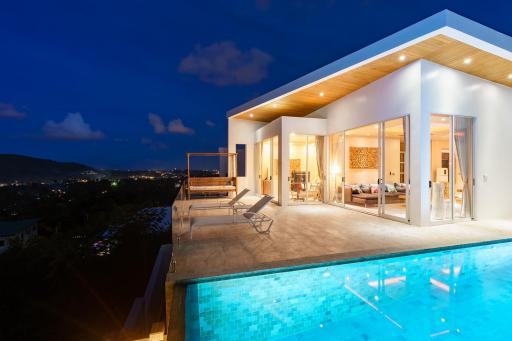 Stunning seaview pool villa in Bophut hills