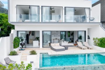 modern 3 bedrooms sea-view villa for sale in Bophut