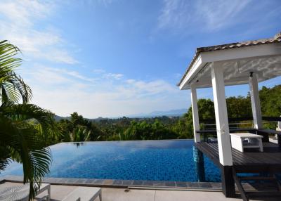 Sea view pool villa for sale in Bophut