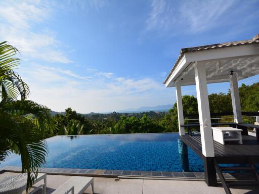 Sea view pool villa for sale in Bophut