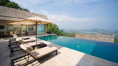 Amazing sea views pool villa for sale in Chaweng