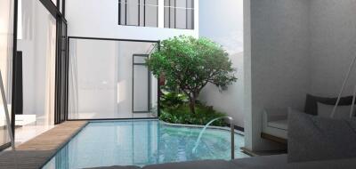 3-bedroom pool villa walking distance from the beach