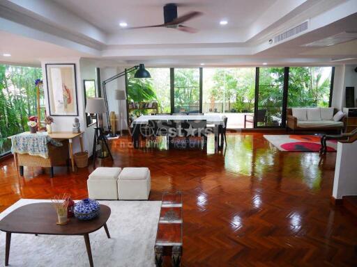 3-bedroom duplex with large terrace in Phromphong