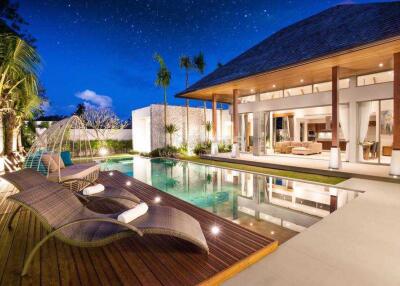 Stunning Balinese style pool villa situated in luxury residential in Layan