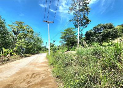 Land for sale partly Seaview in Maenam, Koh Samui