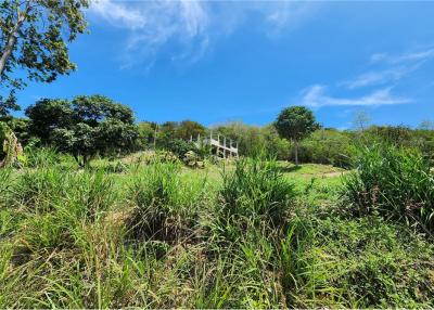 Land for sale partly Seaview in Maenam, Koh Samui