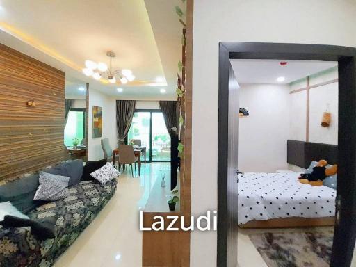 2 Bed 1 Bath 53 SQ.M Dusit Grand Condo View