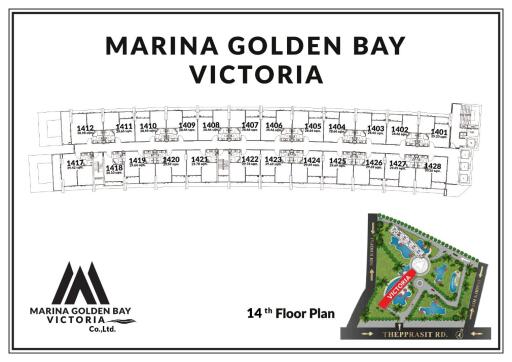 Marina Golden Bay Victoria Condo for sale in pattaya 1 bedroom corner sea view foreign name