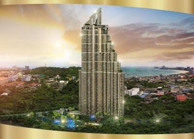 Grand Solaire Condo for sale 1 bedroom 1 bathroom 38th floor with sea view and city view