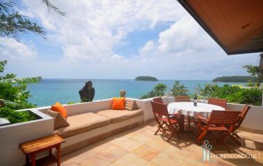 Thai/Balinese 4-Bedroom Oceanfront Baan Kata Villa for Sale - 150 meters from Kata Beach