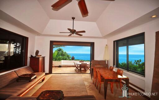 Thai/Balinese 4-Bedroom Oceanfront Baan Kata Villa for Sale - 150 meters from Kata Beach